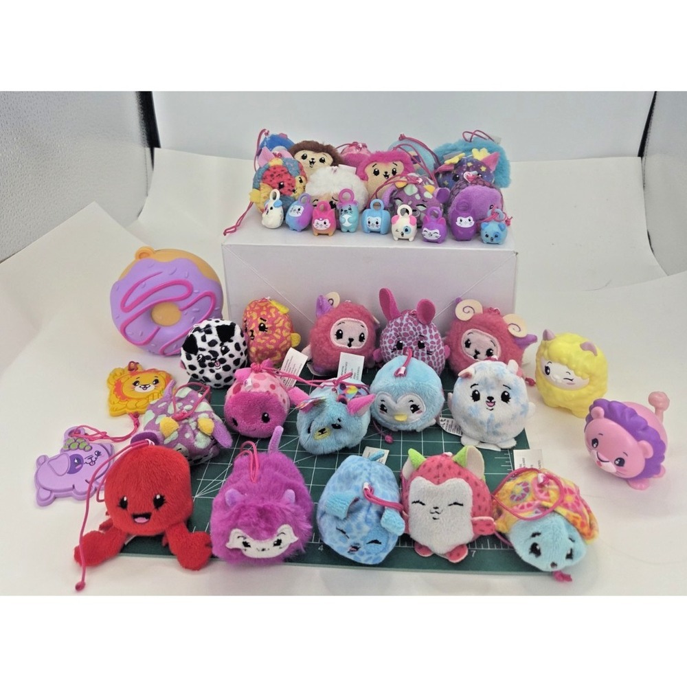 PIKMI POPS Surprise! Mini Plush Lot Of 40 Scented Bean Bag Animals Moose Toys